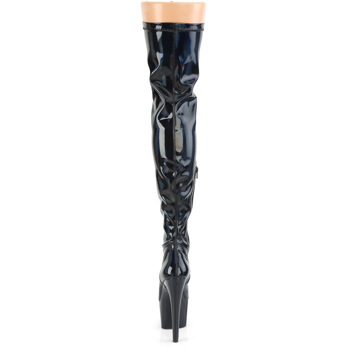 Pleaser Stivali da donna ADORE-3000HWR BLK STR. Holo / Blk Holo