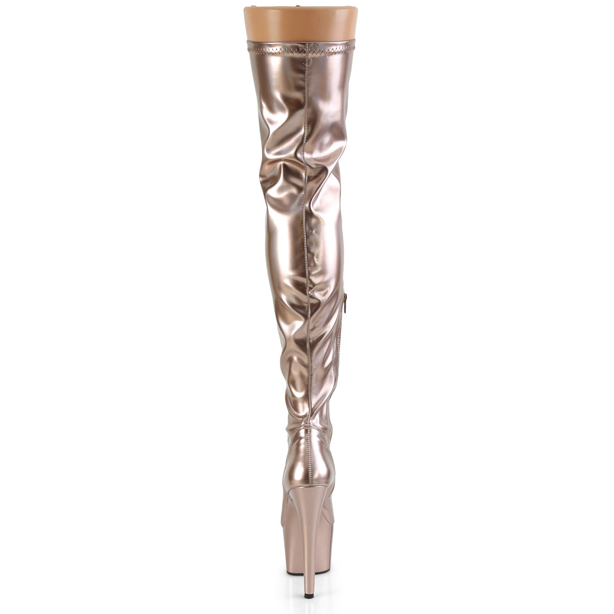 Pleaser Stivali da donna ADORE-3000HWR Rose Gold Str. Holo / rosa oro holo