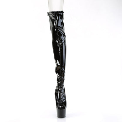 Pleaser Stivali da donna ADORE-3011 Blk Str. Pat / Blk.