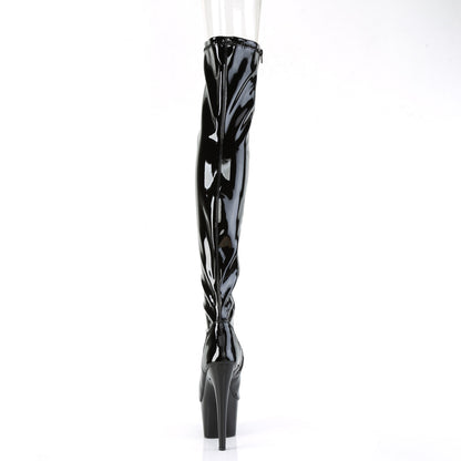 Pleaser Stivali da donna ADORE-3011 Blk Str. Pat / Blk.