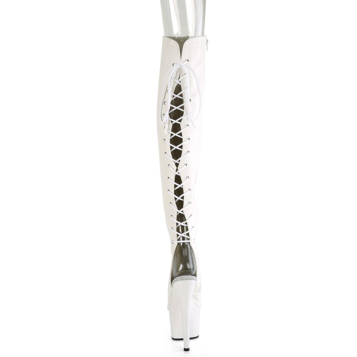 Pleaser   ADORE-3019 WHT FAUX PELLE/WHT MATTE