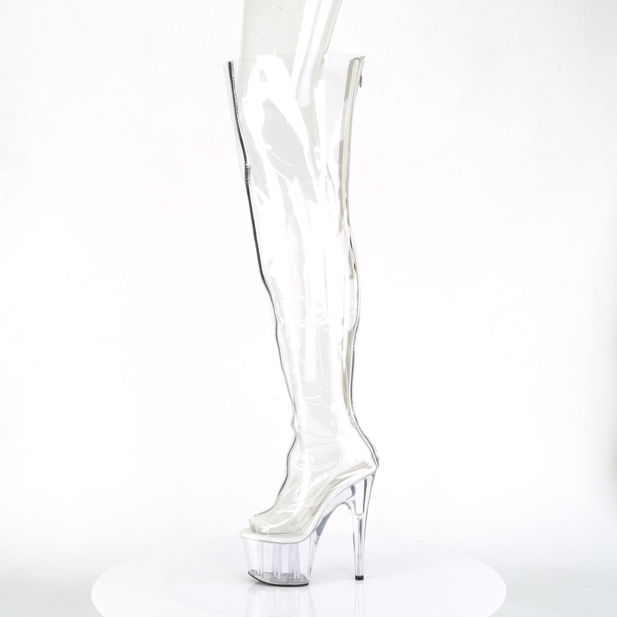 Pleaser Stivali da donna ADORE-3021 CLR TPU-SLV Metallico / CLR