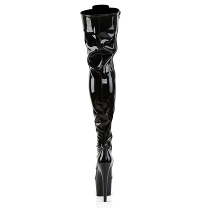 Pleaser Stivali da donna ADORE-3023 Blk Str Pat / Blk