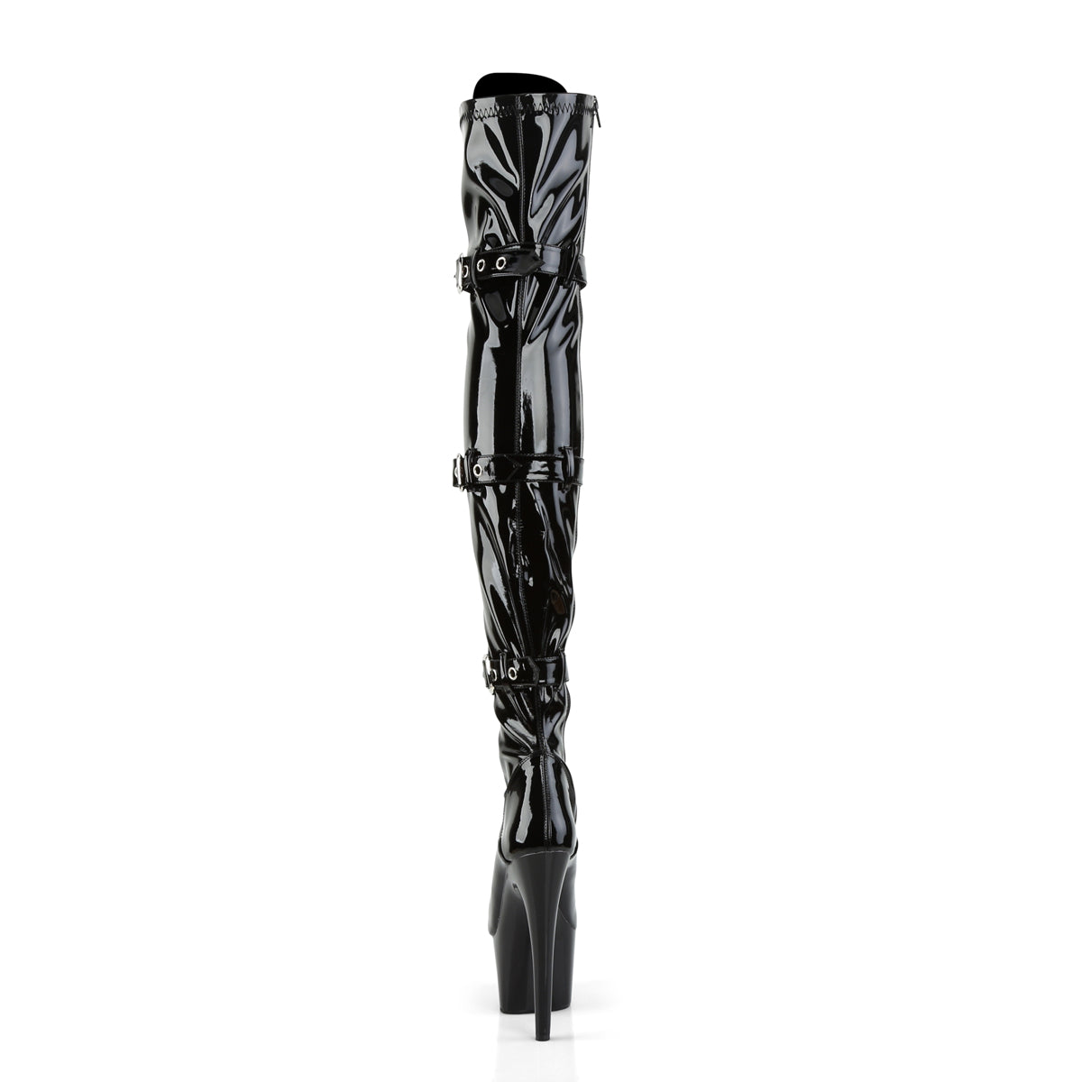 Pleaser Stivali da donna ADORE-3028 Blk Str Pat / Blk