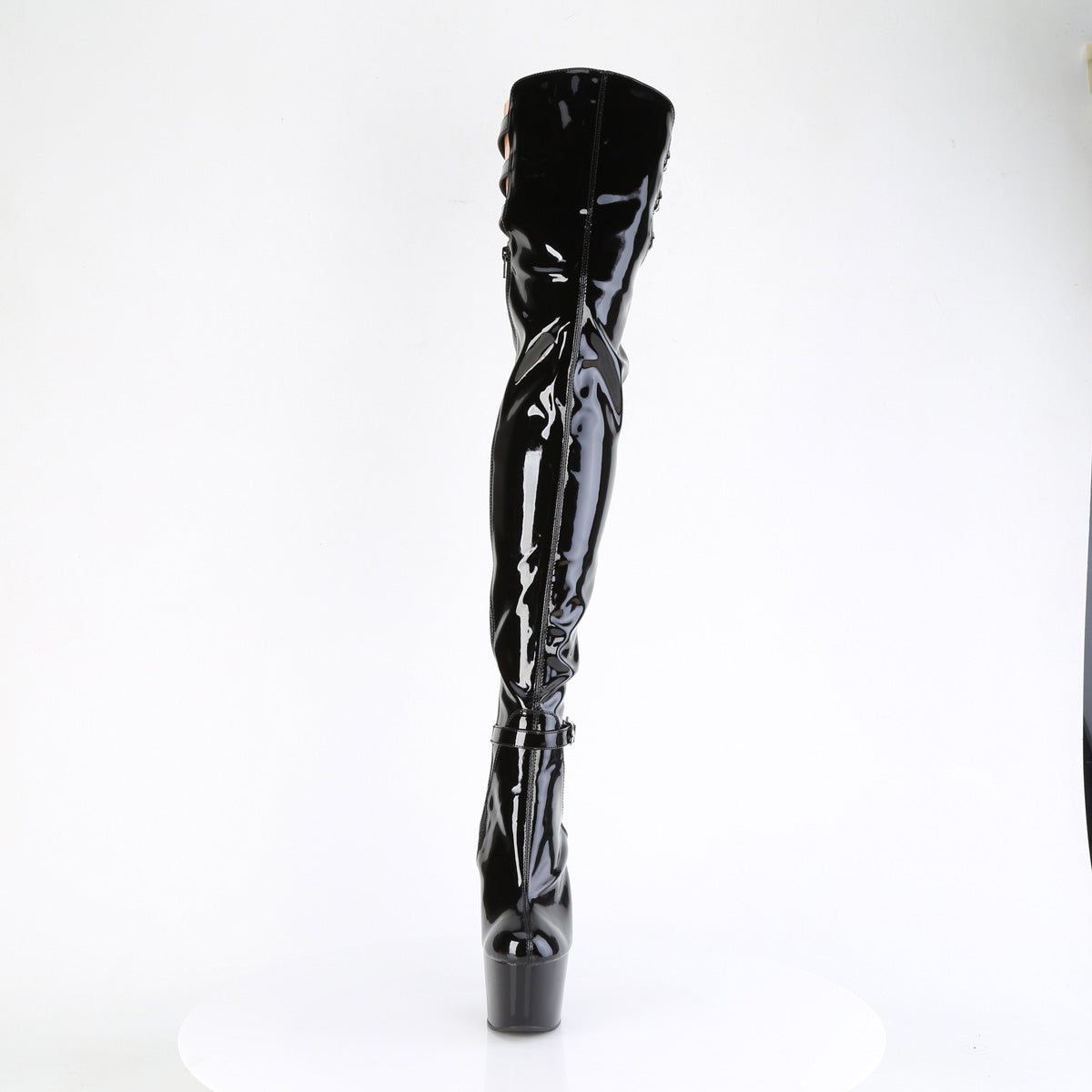Pleaser   ADORE-3055 BLK STR. Pat/blk