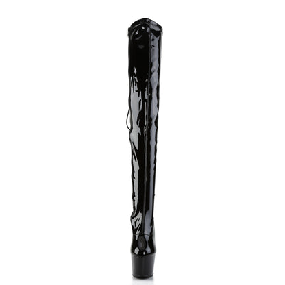 Pleaser Stivali da donna ADORE-3063 BLK STR PAT / BLK