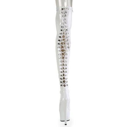 Pleaser   ADORE-3063 WHT STR PAT/WHT