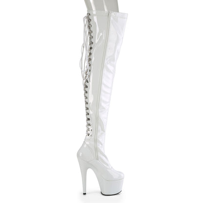 Pleaser   ADORE-3063 WHT STR PAT/WHT
