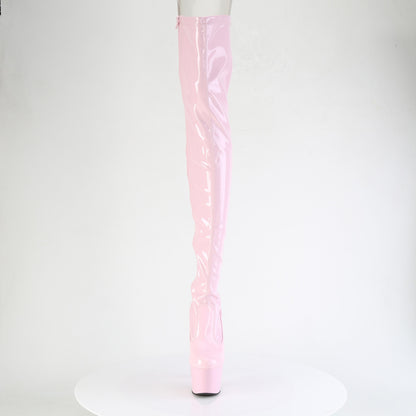 Pleaser Women's Platform Shoes ADORE-3850 B. Pink Str. Pat/B. Pink