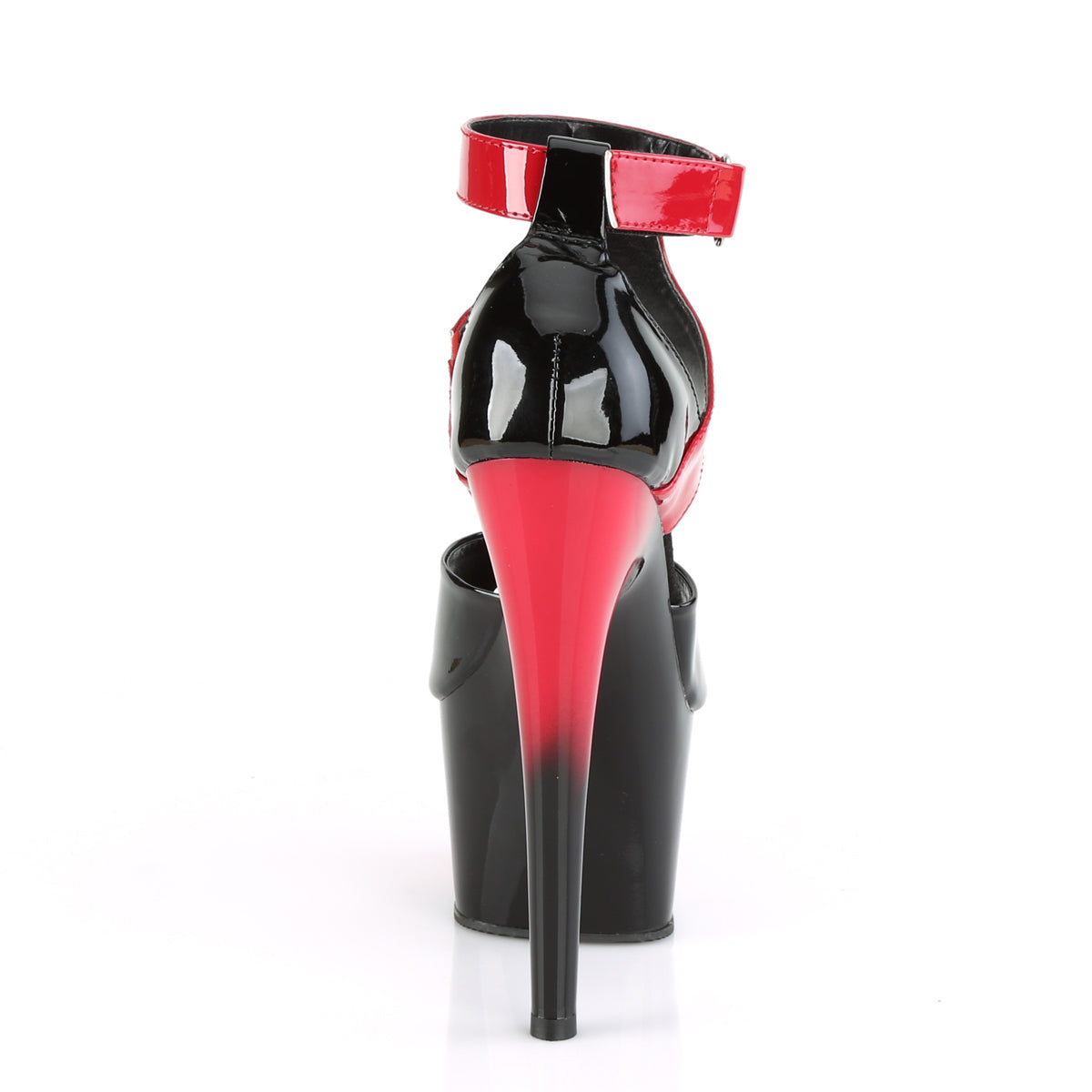 Pleaser Sandali da donna ADORE-700-16 BLK-RED PAT / RED-BLK