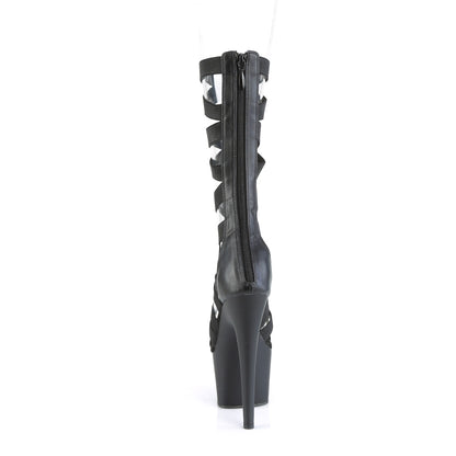 Pleaser  Sandali ADORE-700-48 BLK Elastic Band-Ecox Leather / Blk Matte