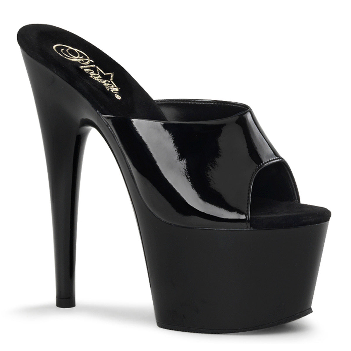 Pleaser Womens Sandals ADORE-701 Blk Pat/Blk