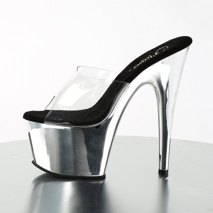 Pleaser Sandali da donna ADORE-701 CLR / SLV Chrome