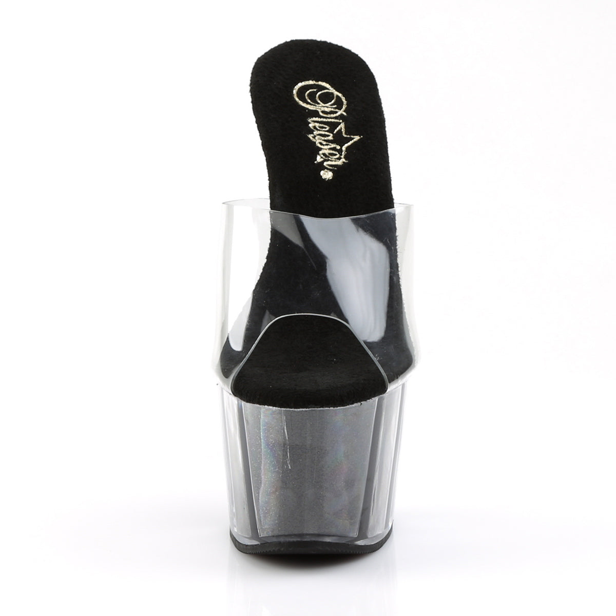 Pleaser Sandali da donna ADORE-701G CLR / BLK GLTR