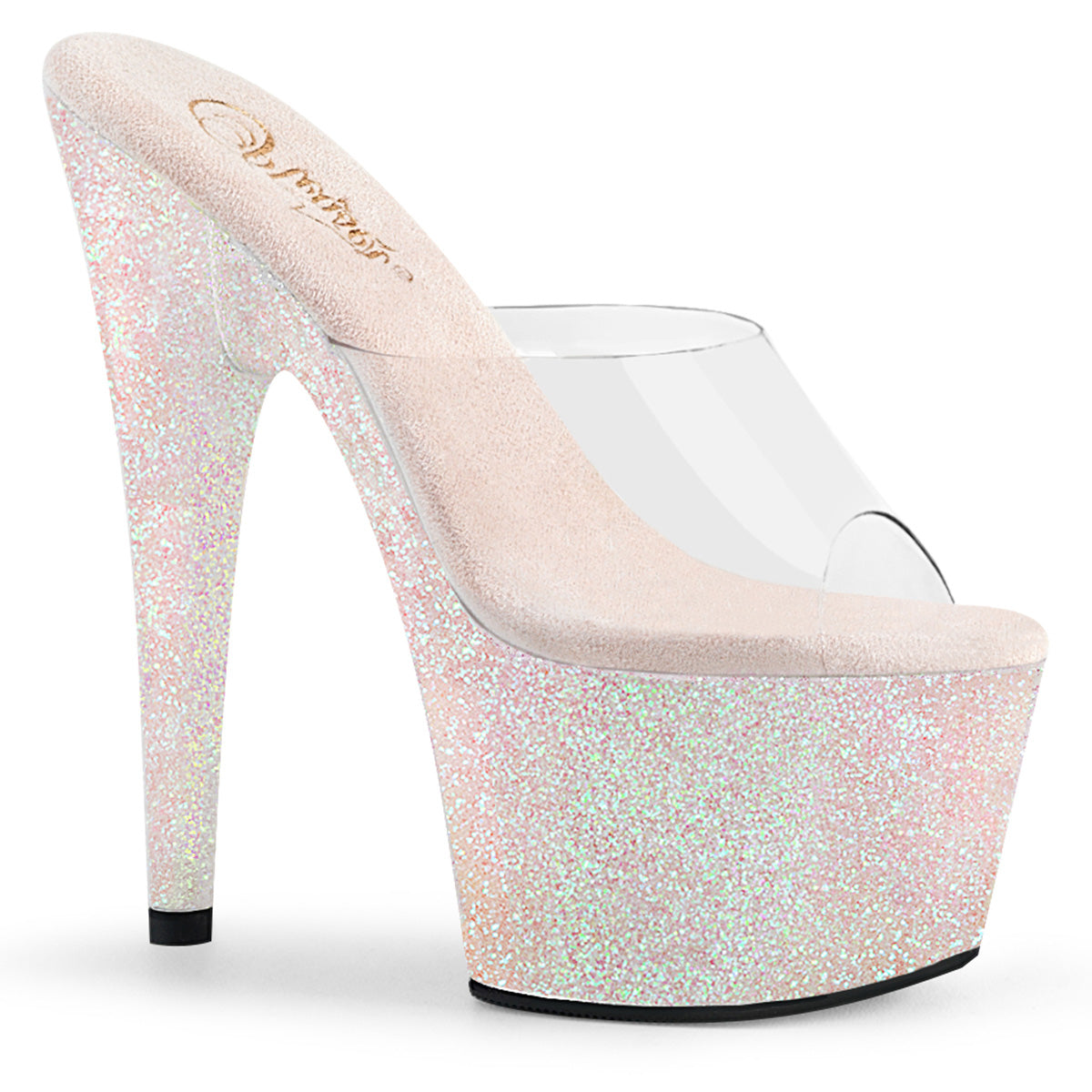 Pleaser Sandali da donna ADORE-701HMG CLR / Opal Multi Mini glitter