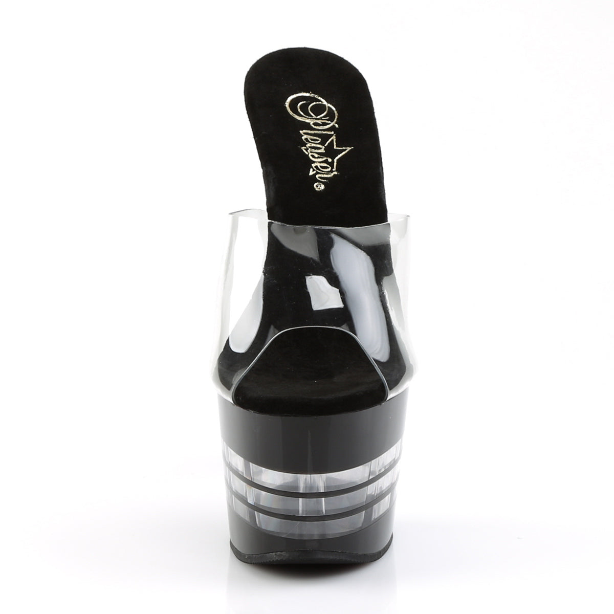 Pleaser Sandali da donna ADORE-701LN CLR / BLK
