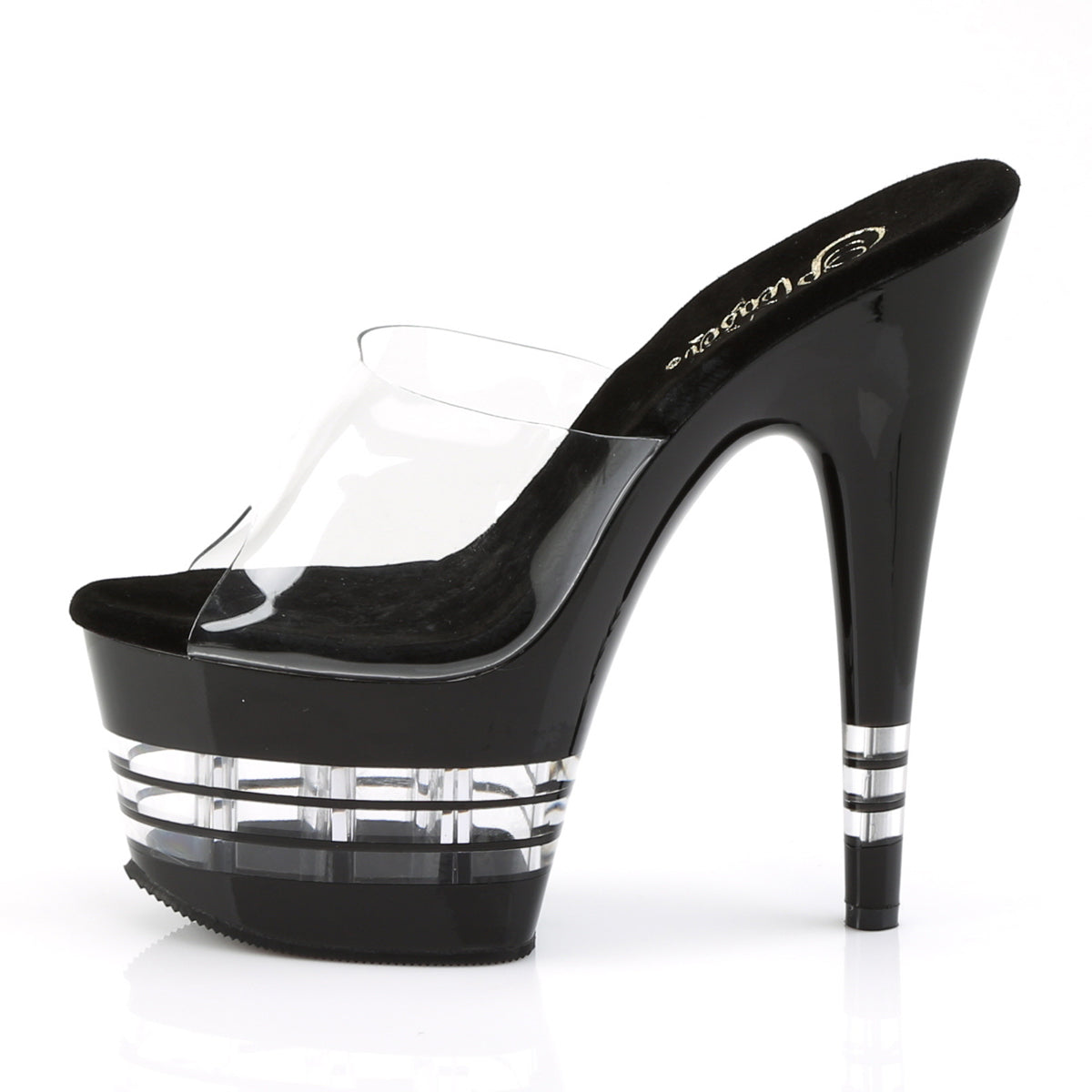 Pleaser Sandali da donna ADORE-701LN CLR / BLK