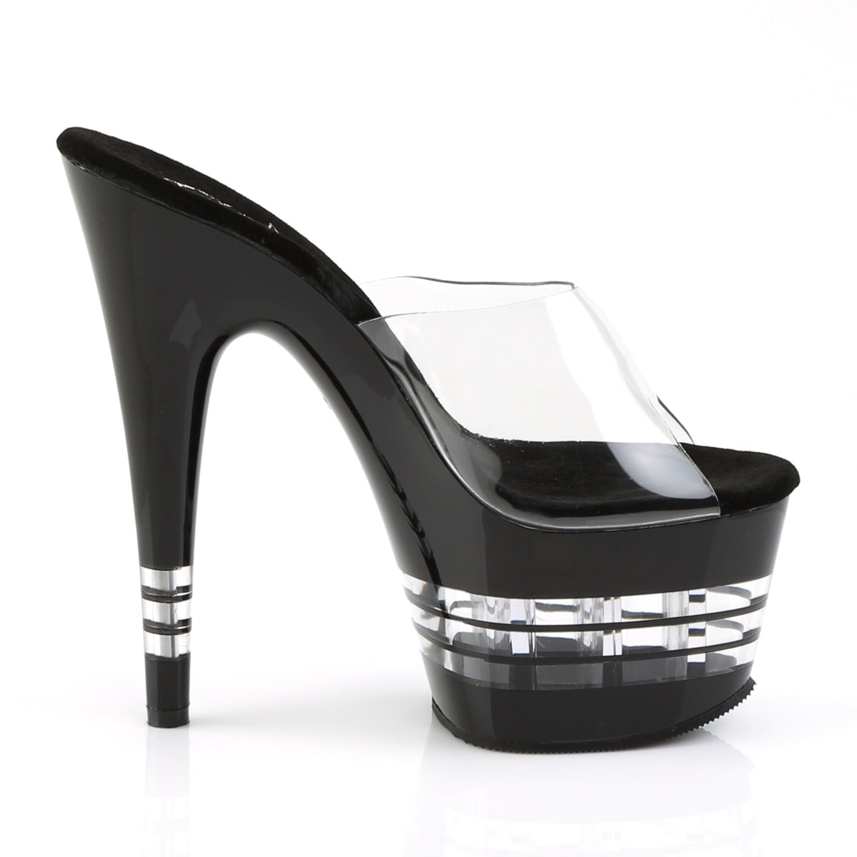 Pleaser Sandali da donna ADORE-701LN CLR / BLK