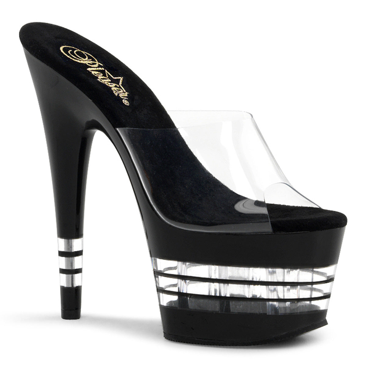 Pleaser Sandali da donna ADORE-701LN CLR / BLK