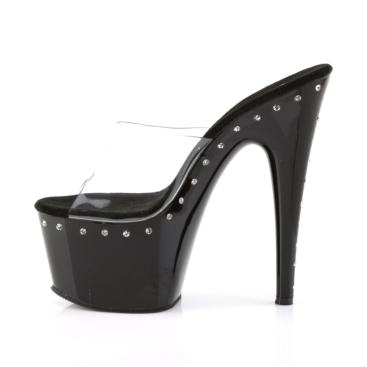 Pleaser Sandali da donna ADORE-701LS CLR / BLK