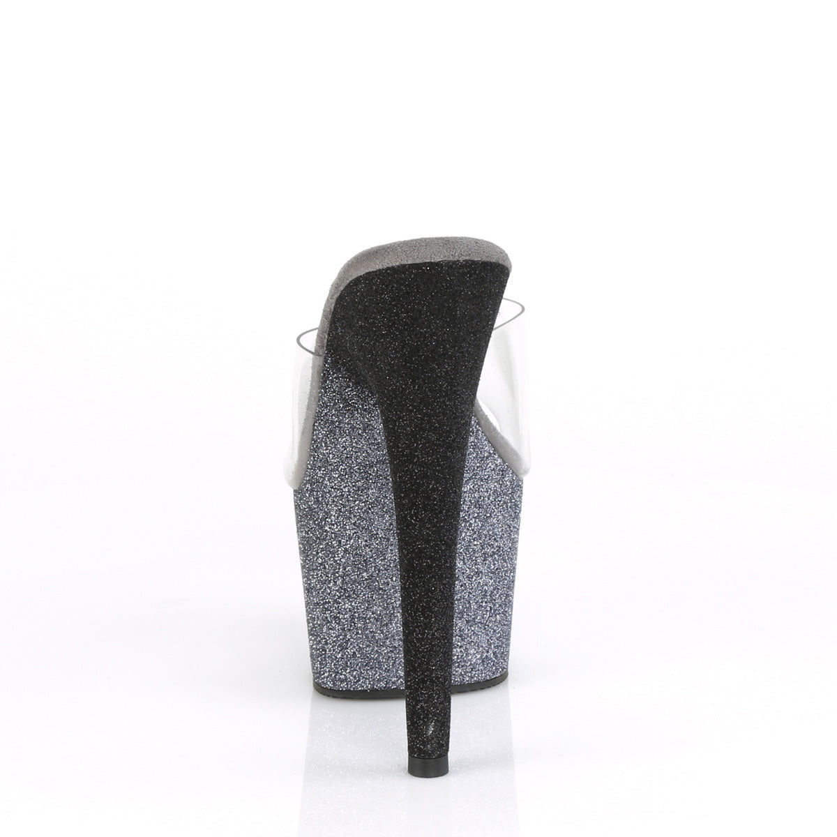 Pleaser Sandali da donna ADORE-701ombre CLR / SLV-BLK Ombre mini glitter