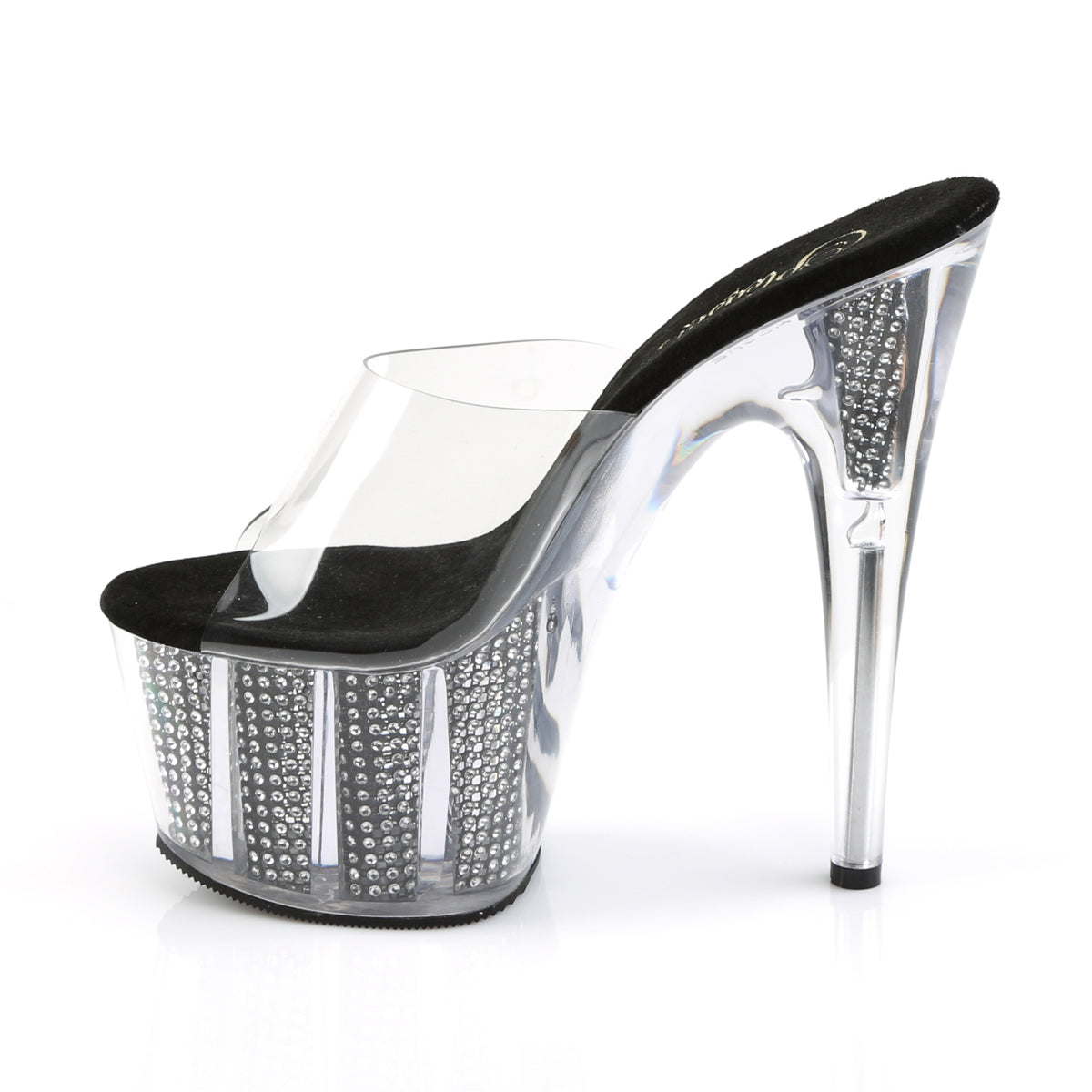 Pleaser Sandali da donna ADORE-701SRS CLR / BLK SRS