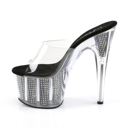 Pleaser Sandali da donna ADORE-701SRS CLR / BLK SRS