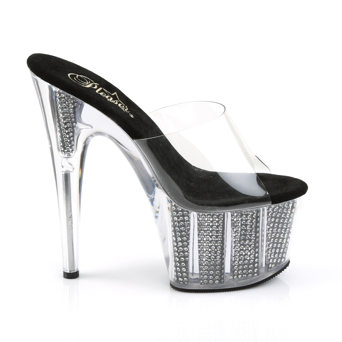 Pleaser Sandali da donna ADORE-701SRS CLR / BLK SRS