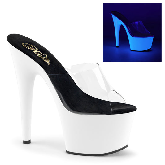 Pleaser Sandali da donna ADORE-701uv clr / neon wht