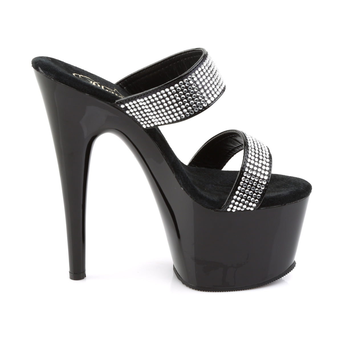 Pleaser Sandali da donna ADORE-702-2 BLK / BLK