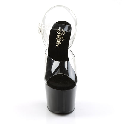 Pleaser Womens Sandals ADORE-708 Clr/Blk