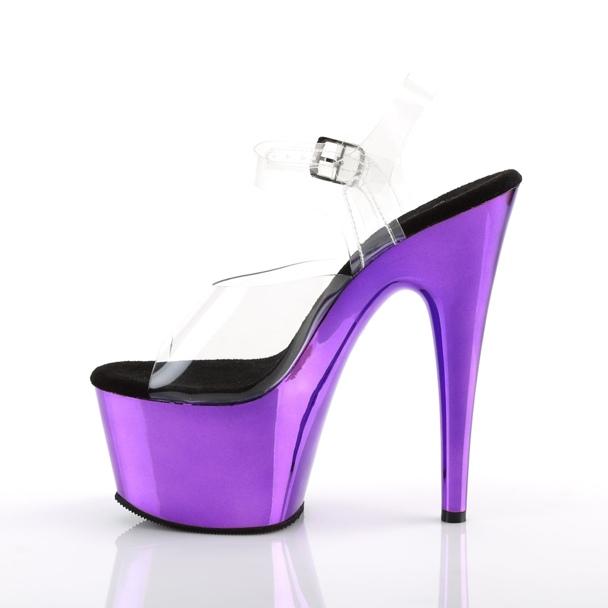 Pleaser Sandali da donna ADORE-708 CLR / Purple Chrome
