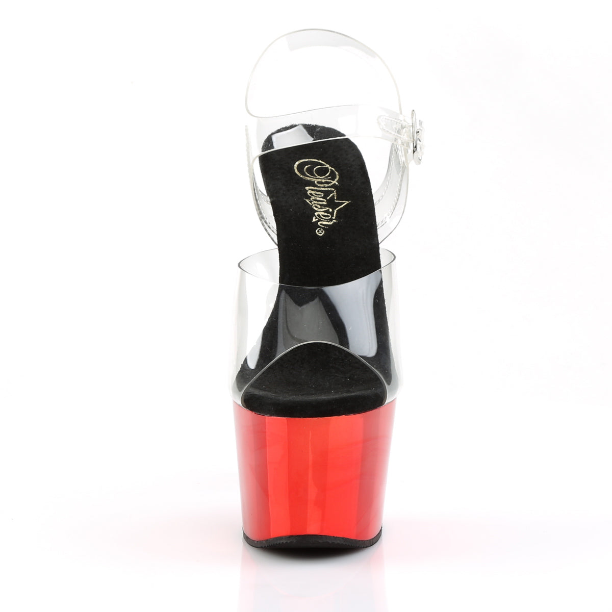 Pleaser Sandali da donna ADORE-708 clr / cromato rosso