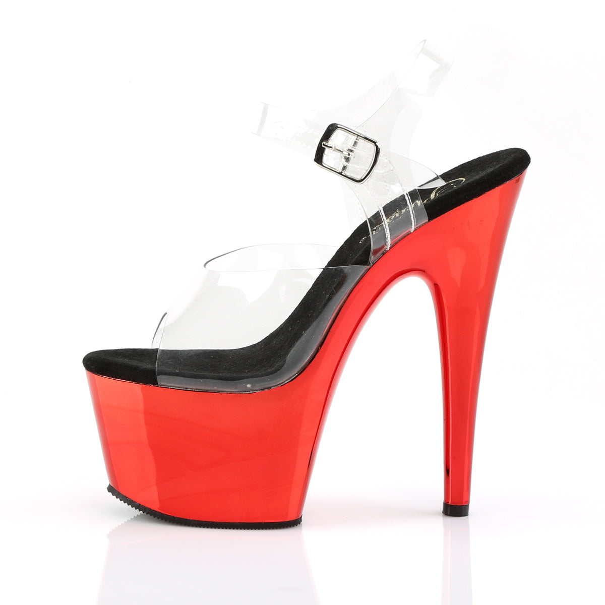 Pleaser Sandali da donna ADORE-708 clr / cromato rosso
