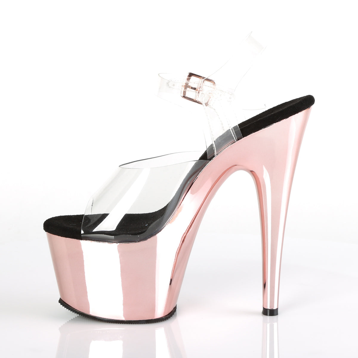 Pleaser Sandali da donna ADORE-708 CLR / oro rosa cromato
