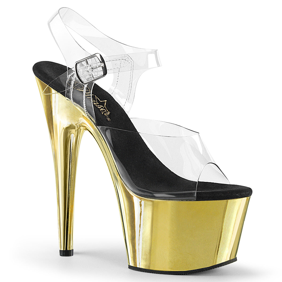 Pleaser Sandali da donna ADORE-708 ClR / Gold Chrome