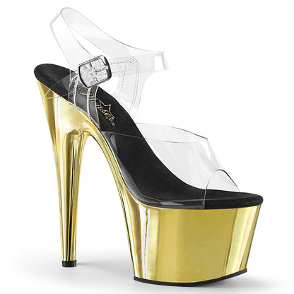 Pleaser Sandali da donna ADORE-708 ClR / Gold Chrome