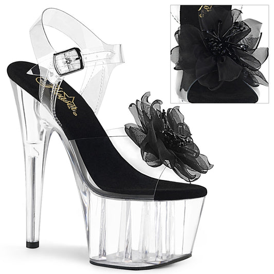 Pleaser Sandali da donna ADORE-708BFL CLR-BLK / CLR