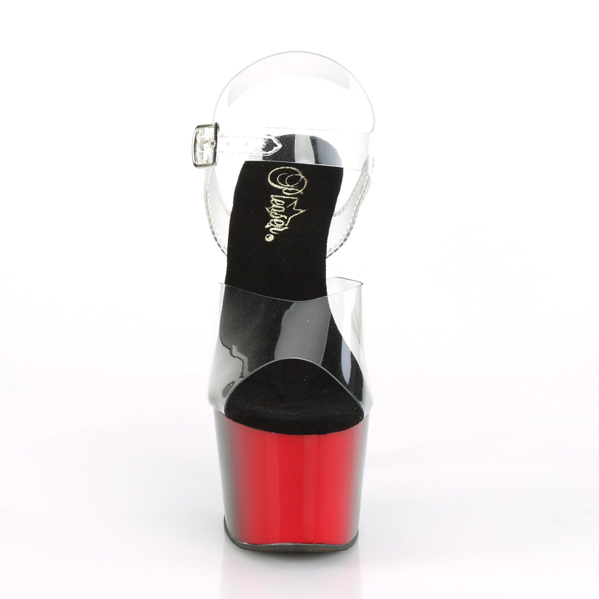 Pleaser Sandali da donna ADORE-708BR CLR / RED-BLK