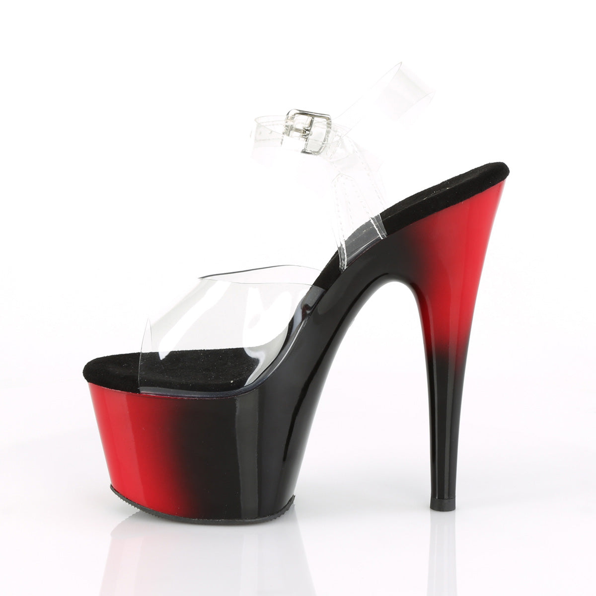 Pleaser Sandali da donna ADORE-708BR CLR / RED-BLK