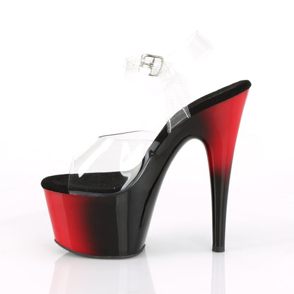 Pleaser Sandali da donna ADORE-708BR CLR / RED-BLK