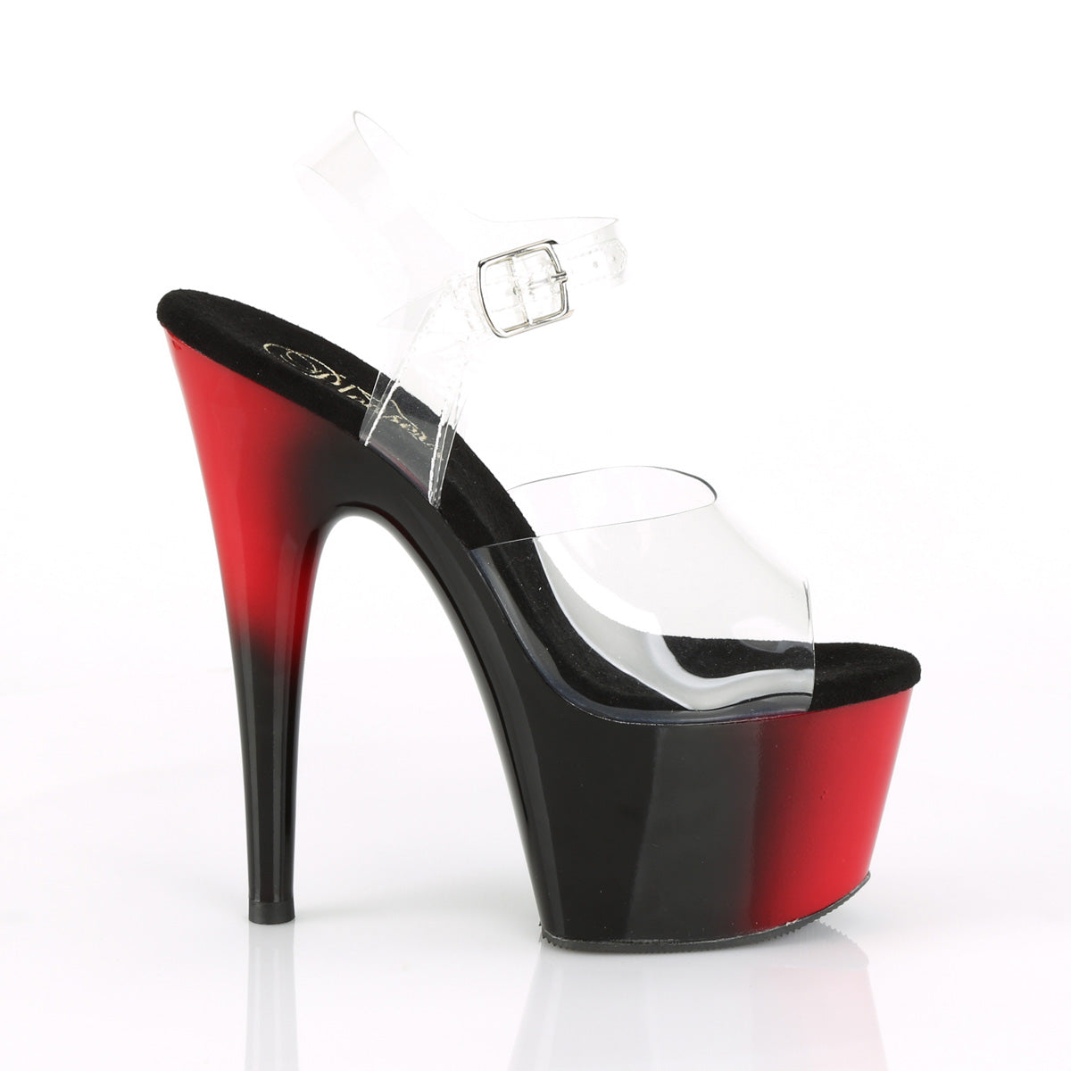 Pleaser Sandali da donna ADORE-708BR CLR / RED-BLK