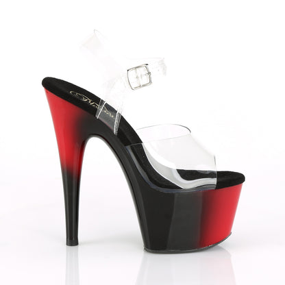 Pleaser Sandali da donna ADORE-708BR CLR / RED-BLK