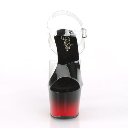 Pleaser Sandali da donna ADORE-708BR-H CLR / BLK-RED
