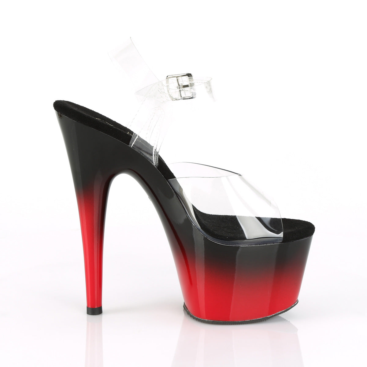 Pleaser Sandali da donna ADORE-708BR-H CLR / BLK-RED