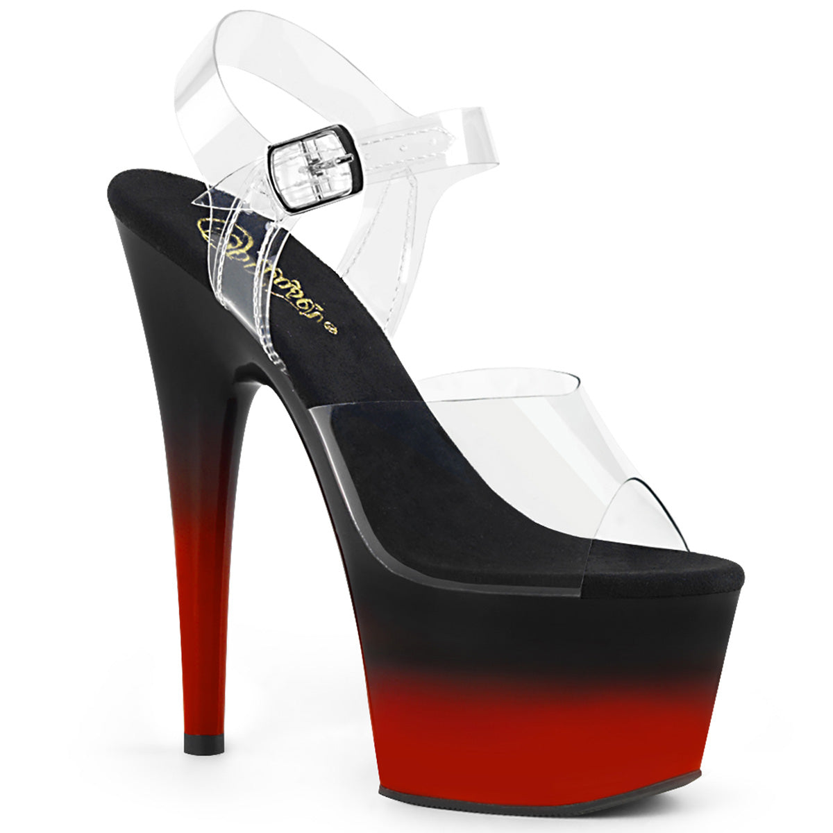 Pleaser Sandali da donna ADORE-708BR-H CLR / BLK-RED