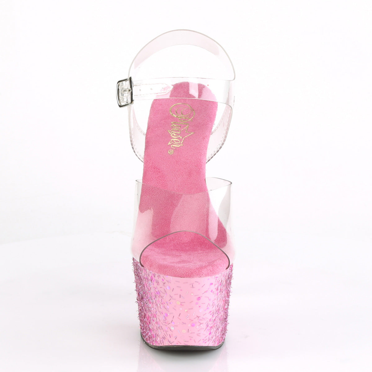 Pleaser Sandali da donna ADORE-708CF CLR / Coriandoli rosa