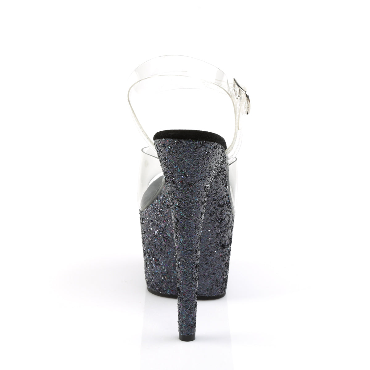 Pleaser Sandali da donna ADORE-708LG CLR / BLK Multi glitter