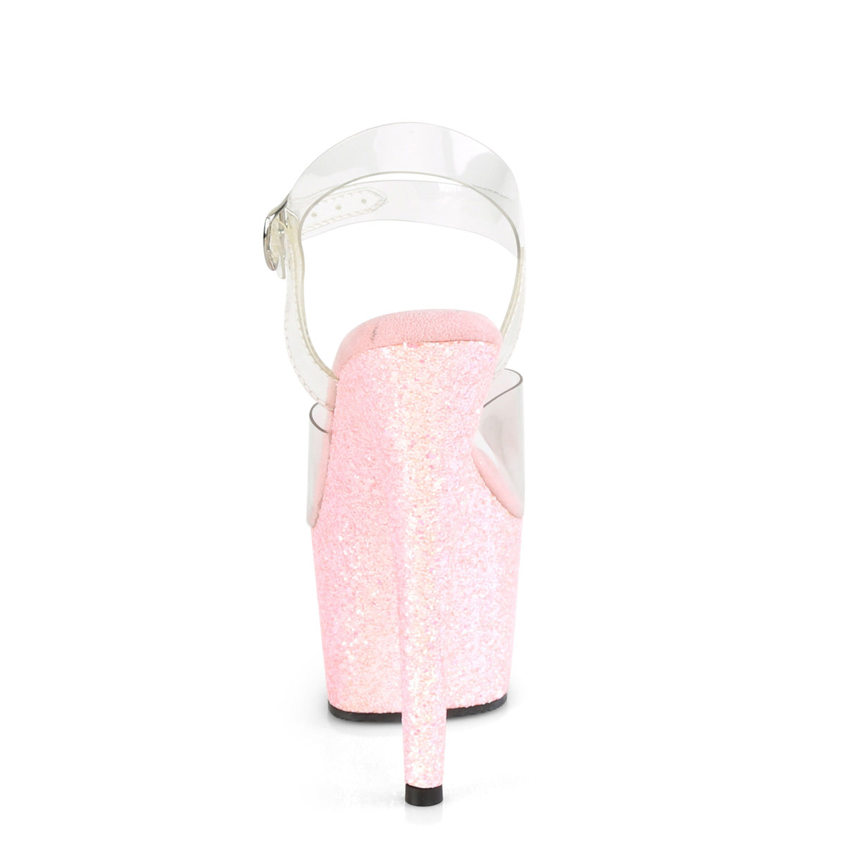 Pleaser Sandali da donna ADORE-708lg clr / b. Glitter rosa