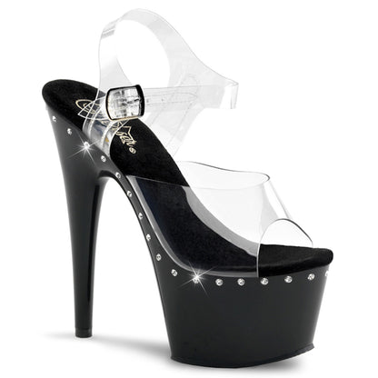 Pleaser Sandali da donna ADORE-708LS CLR / BLK